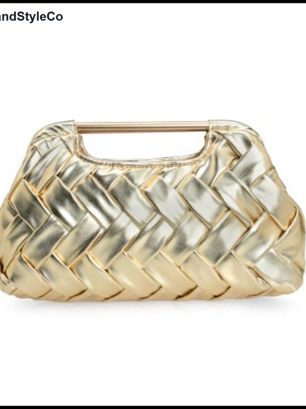 Woven PU Leather Clutch – Formal Evening Bag & Party Purse